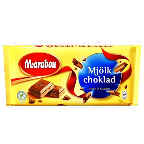 Marabou Mjolkchoklad - Milk Chocolate - 200g