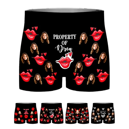 Artstars Personalized Boxers for Men, Custom Face Funny Underwear Boxers Briefs, Customized Gift for Him Boyfriend Husband