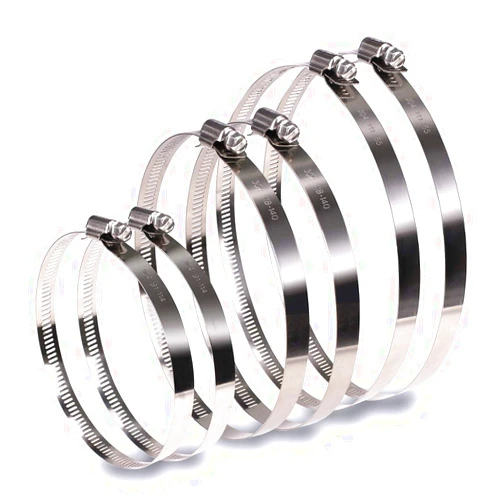 InduSKY 6Pcs 4 inch 5 inch 6 inch Hose Clamp Set 304 Stainless Steel Duct Clamps Worm Gear Adjustable 91-165mm Range Hose Clamp Fuel Line Clamp for Automotive and Mechanical Applications