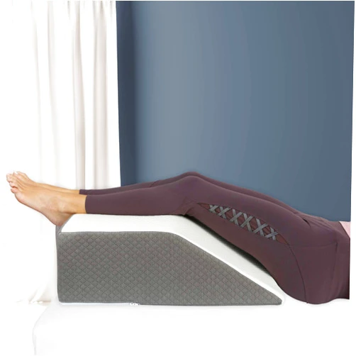 Kölbs Leg Elevation Pillow, Chic Jacquard Cover, Wedge Pillow for Legs | Bed Wedge for Legs, Sleeping, Hip, Ankle and Knee Pain Post Surgery