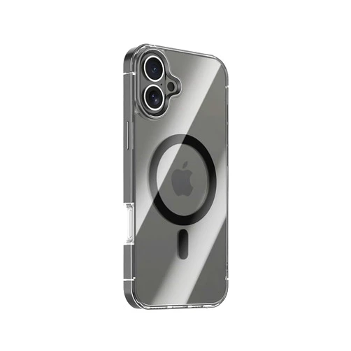 motomo iPhone 16 Case, Metal Case, Magsafe Compatible with Shockproof, TPU and Aluminum Alloy Double Wall Bumper Polycarbonate Clear Body Wireless Charging, Apple iPhone Case, Back Cover, MT27388i16,