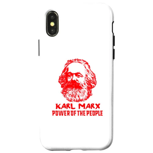 Karl Marx Vintage Working Class Socialist Meme Fan iPhone X/XS Power of People Karl Marx Classic Marxist Marxism Workers Case