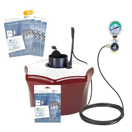 Biogents CO₂ Mosquito Trap with Sweetscent Lure Season Pack (Set of 3) • Electric Outdoor Mosquito Catcher & Attractant • Safe, Pesticide-Free Protection
