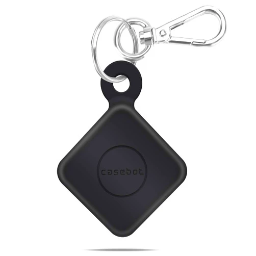 Fintie Silicone Case with Carabiner Keychain for Tile Mate (2020 & 2018), Anti-Scratch Lightweight Soft Protective Sleeve Skin Cover, Black