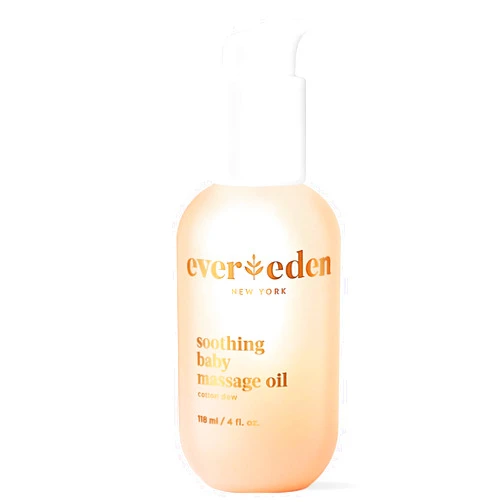 Evereden Soothing Baby Massage Oil: Cotton Dew 4 fl oz. | Non-toxic and Clean Baby Care | Clean Ingredients