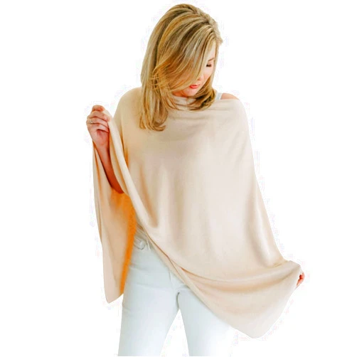 Toci Mom Nursing Cover for Breastfeeding | Full Coverage | Breathable & Soft | Wide Viewing Neck | Stretchable Modal Fabric