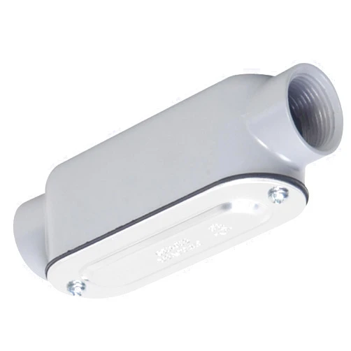 TayMac RLC050 Threaded C Type Conduit Body, Die Cast Aluminum, Stamped Steel Cover, 1/2-Inch