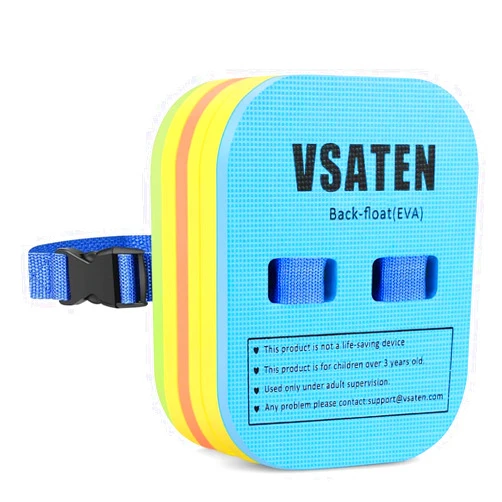 VSATEN Back Float, Swim Belt Bubble Adjustable Layers Thicken Split Foam Learning Safety Training Board Pool Floaties for Kids Toddlers Swimming Beginners Floats Swim Lessons Equipment