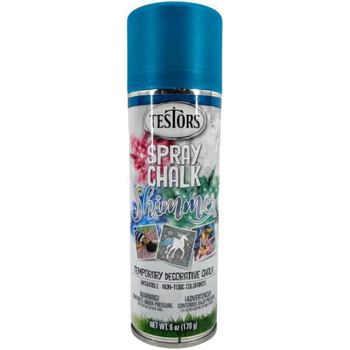 Testors 359698 Shimmer Washable Spray Chalk, Mint Green, 6 oz.