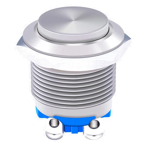 Twidec/16mm Waterproof Stainless Steel Metal Shell Momentary Raised Top Push Button Switch 3A/12~250V SPST 1NO Start Button for car Modification Switch M-16-T-G
