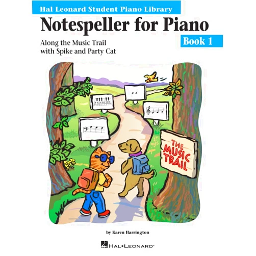By Karen Harrington (Author) Notespeller for Piano - Book 1 | Hal Leonard Student Piano Library | Beginner Piano Method | Treble and Bass Staff Note Reading Activities