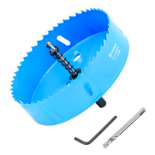 Cortool 5 Inch Hole Saw with Arbor for Metal and Wood Cutting, Bi-Metal Hole Cutter, Wood and Metal Hole Saw 5