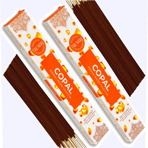 TRUMIRI Copal Incense Sticks - Total 40 Insence-Sticks - Dual Pack of 20 Insense - Inciensos - Inscents - Natural Non Toxic Ingredients - Incents - Incence - Inscense - Insents