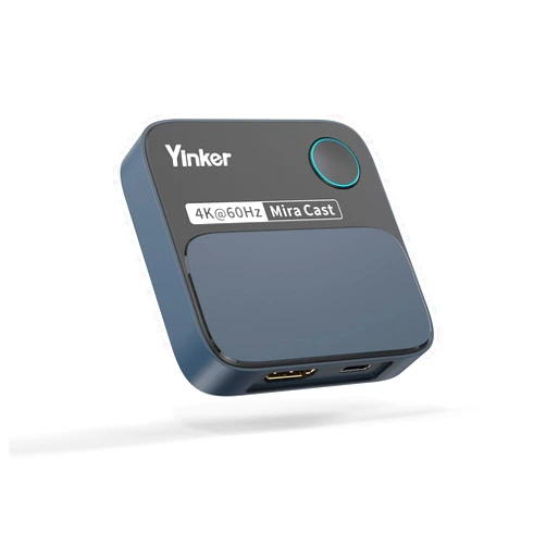 Yinker 4K 60Hz HDMI Wireless Display Dongle Adapter, 4K/5G Instant Streaming Adapter for iOS, MacOS, Android, Windows, Compatible Miracast, Airplay, DLNA - Landscape or Portrait