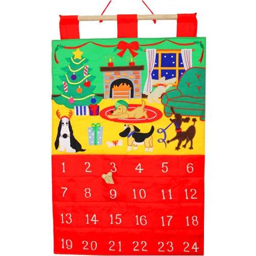 Vermont Christmas Company Dog Gone It Fabric Advent Calendar (Countdown to Christmas)