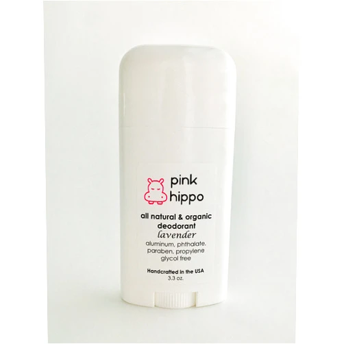 MANDOYV Pink Hippo All Natural Deodorant- Lavender Organic, Aluminum-Free, Phthalate- Free, Paraben- Free 3.3oz …