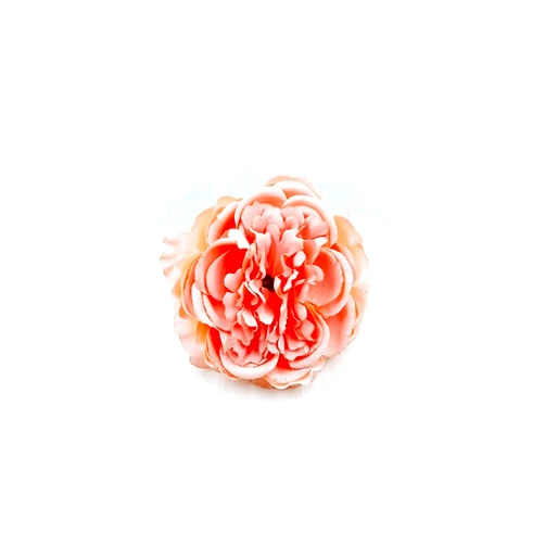 Qfkj Reusable 2pcs 8cm Artificial Silk Peony Flower Head for Wedding Home Christmas Decoration DIY Flower Wall Scrapbook Box Headwear Artificial Flowers (Color : Orange)