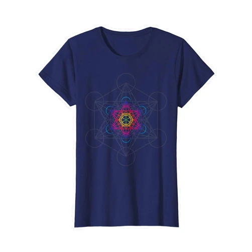 99 Gifts Sacred Geometric Spiritual Occult Symbols Metatron's Cube Sacred Geometry Art T-Shirt