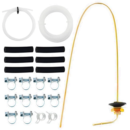 ROOTMUTIFY 1320399A 35320A Diesel Heater Fuel Tank Standpipe 650mm x 5mm Fit for Webasto Eberspacher Heater, 4mm ‎89031118 Fuel Pipe Line Hose Clip Kit for Eberspacher and Webasto Tank Heater