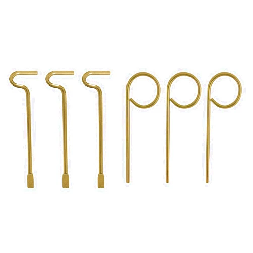 Embison Bathroom/Beddrooom Door Key Emergency Key, Interior Door Key Replacement Solid Key for Interior Door - 6 Pack
