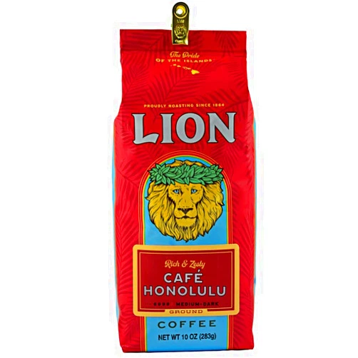 Lion Coffee Company Cafe Honolulu Ground Coffee 10 oz.