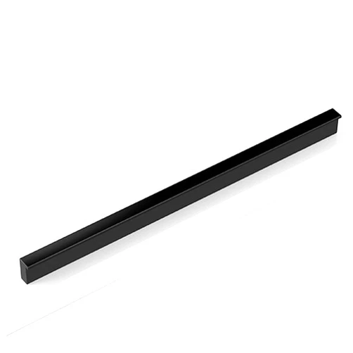 XUNFAKE 1 x Black Cabinet Handles L 90° Wardrobe Door Handles Modern Style Drawer Handle Furniture Door Pull Handles, Kitchen Cabinet Door Handles,for Furniture Accessories (Total Length 400mm)