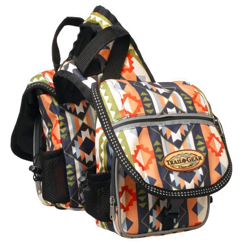 Weaver Leather Trail Gear Pommel Bag 15501, Trek West Pattern
