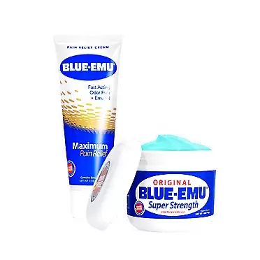 Blue Emu Maximum Pain Relief Cream and Original Super Strength 4 oz Cream Bundle