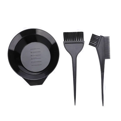 Dioche 3 PCS Professional Salon Hair Coloring Dyeing Kit New Version Hair Dye Brush and Bowl Set - Dye Brush & Comb/Mixing Bowl/Tint Tool, Perfect Tools for Hair Tint Dying Coloring Applicator