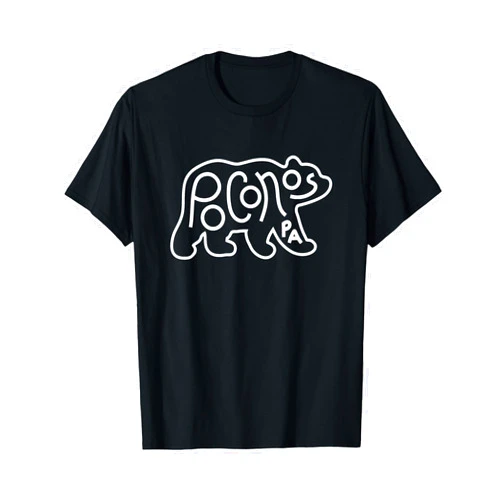 Pocono Mountains Hiking Poconos Pennsylvania Pocono PA Bear Travel T-Shirt