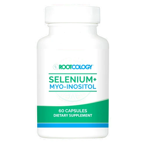 Rootcology Myo-Inositol + Selenium - Comprehensive Blend to Promote Hormone Balance and Immune System Health (60 Capsules)