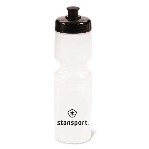 Stansport Bike Bottle 26 Ounces (214-26), Clear/Black