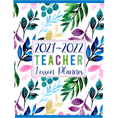 Massy Planners Teacher Lesson Planner 2021-2022: Pretty Watercolor Floral Leaves & Branches: Teacher Planner July 2021-June 2022 Monthly and Weekly Class Organizer ... Year) (July 2021-June 2022 Teacher Planners)