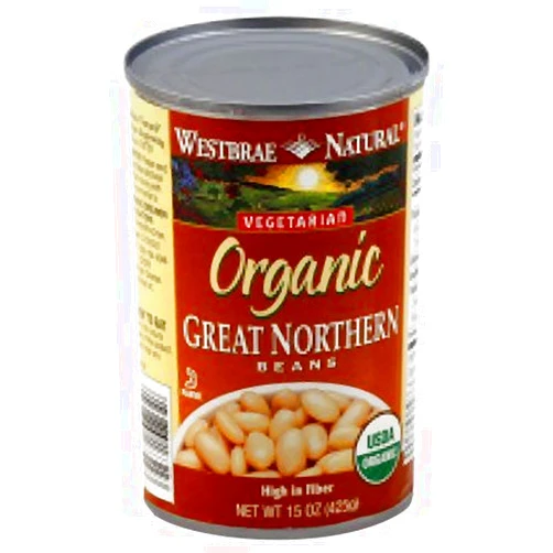 Westbrae Natural Organic Great Northern Beans 15 Ounce (pack of 6)