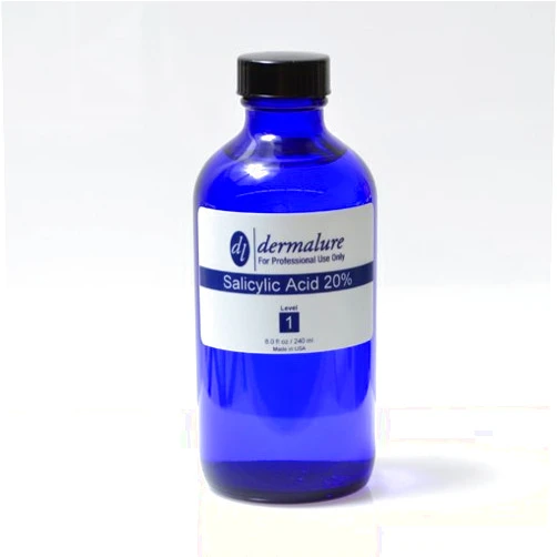Dermalure Salicylic Acid Peel 20% Acne Treatment 8oz. 240ml Pro Size (Level 1)