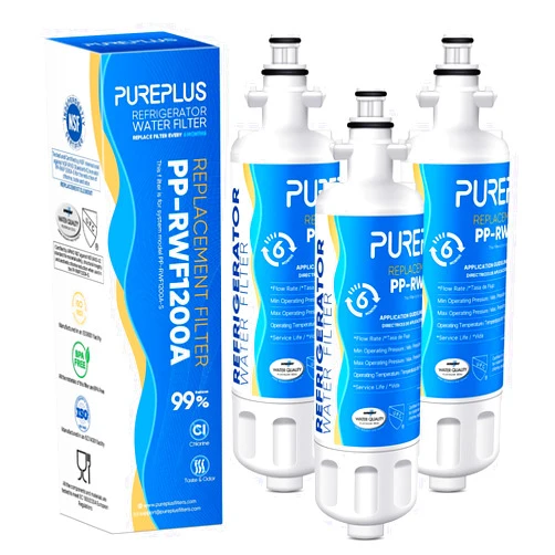 PUREPLUS 9690 Replacement for LG LT700P Kenmore Elite 469690, ADQ36006102, ADQ36006101, LFXS30766S, LFX28968ST, LFX31925ST, LFX31945ST, LFXS29626S, RWF1052, RWF1200A Refrigerator Water Filter, 3Pack