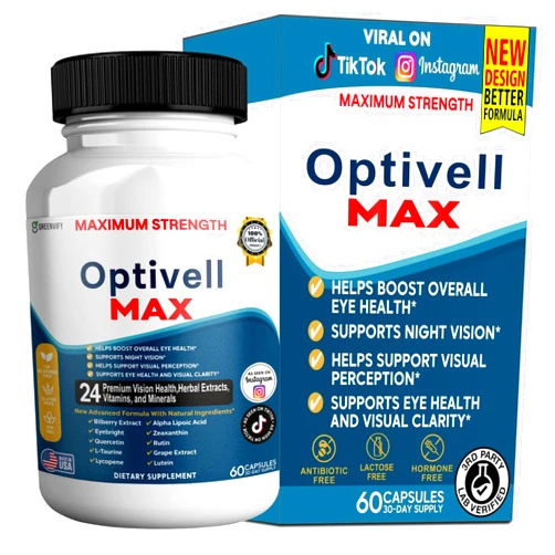 GREENVIFY Optivell MAX Eye Health Supplement, 24 Premium Vision Vitamins & Minerals, 60 Capsules, 30 Day Supply (1)