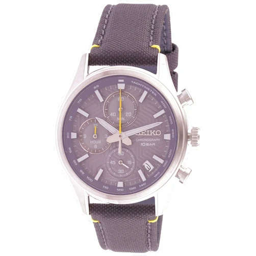 SEIKO Chronograph Quartz Grey Dial Men's Watch SSB423P1