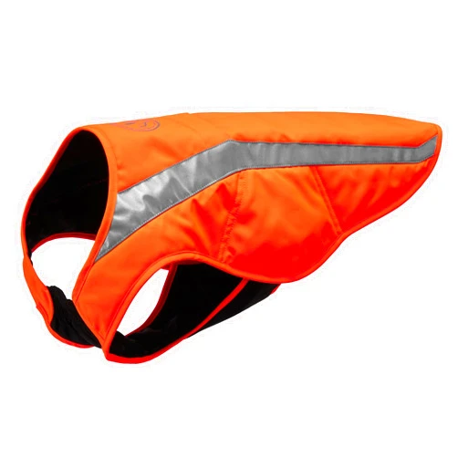 BASSDASH Dog Insulated Coat Safety Vest Water Resistant Chest Protection Reflective High Visibility for Hunting Outdoor