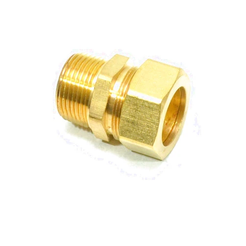 FasParts Compression Fitting Male Pipe Connector 7/8 Tube OD x 3/4 Male NPT MPT MIP