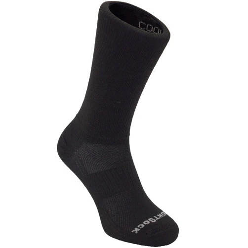 Wrightsock CoolMesh II Crew Running Socks for Men and Women – Eco-Friendly Anti Blister Socks - American Made