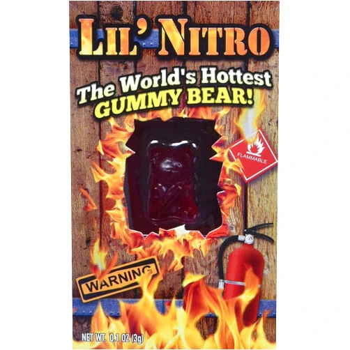 Flamethrower Candy Company 2 Set - Lil' Nitro: The World's Hottest Gummy Bear, 2 Set - 1 Count (Pack of 1)