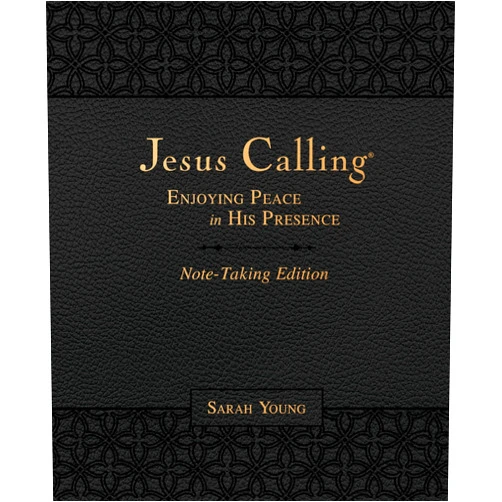 By Sarah Young (Author) Jesus Calling Note-Taking Edition, Leathersoft, Black, with Full Scriptures: Enjoying Peace in His Presence (A 365-Day Devotional and Prayer Journal)