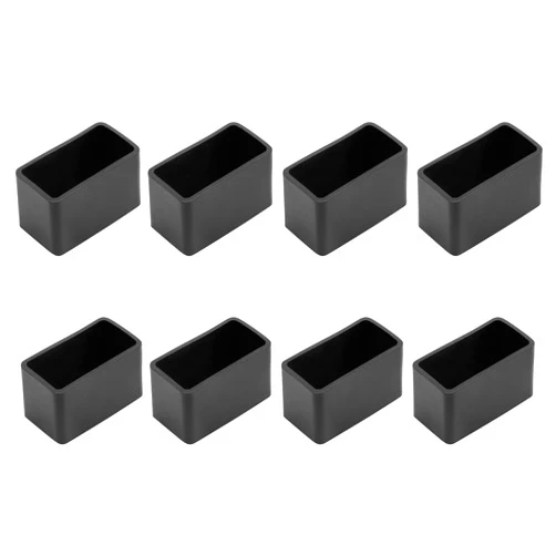 Bonsicoky 8Pcs Rectangle Rubber Furniture Leg Caps (3/4