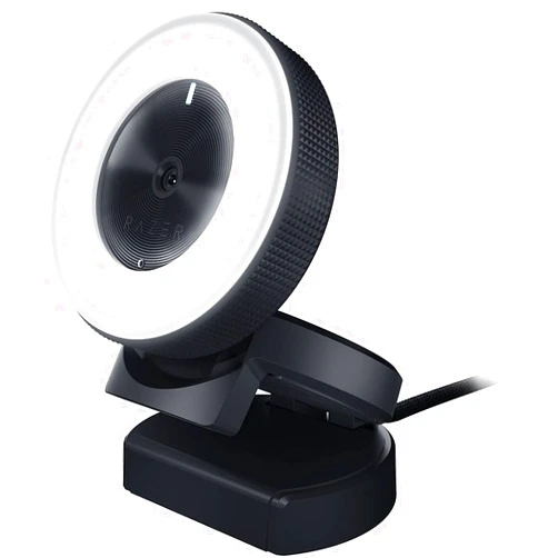 Razer Kiyo 1080p 30 FPS/720 p 60 FPS Streaming Webcam with Adjustable Brightness Ring Light, Built-in Microphone and Advanced Autofocus
