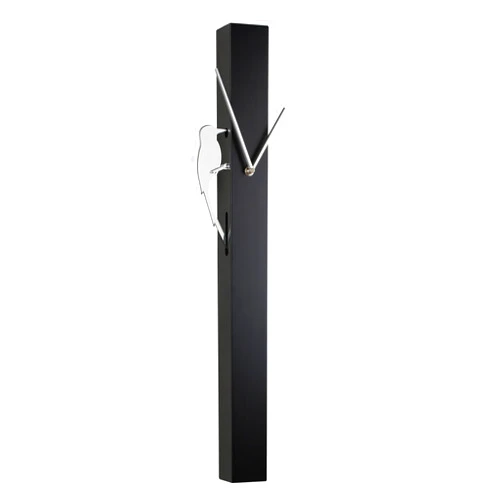 Torre & Tagus Modern Pendulum Wall Clock with Moving Woodpecker 25.75