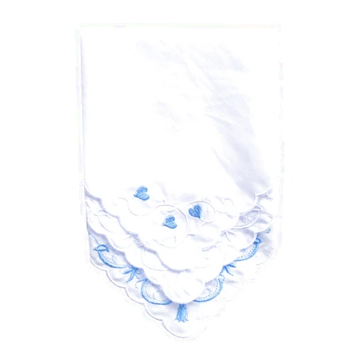MZLIU Wedding Handkerchief Something Blue for Bride Wedding Gifts Hankies