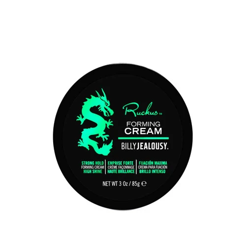 Billy Jealousy Ruckus Hair Forming Cream for Men with Strong Hold and High Shine, Reworkable, Natural Looking, Water Soluble Styling Product