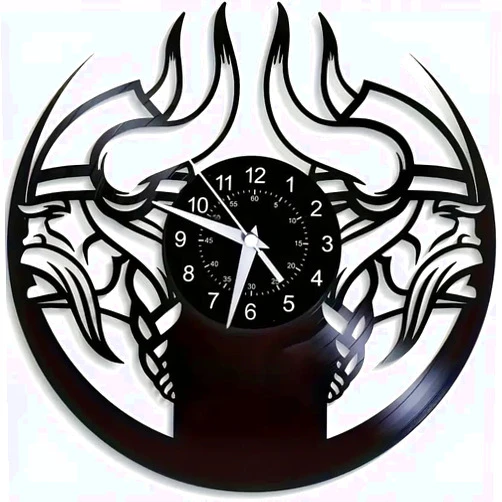 KingLive Vinyl Wall Clock, LED Clocks, Changing Clock, Vinyl Record Wall Clock, Handmade Home Wall Decor, for Home Christmas Party Decoration AA Battery Required (not Included)