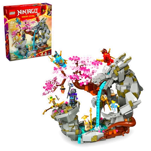 LEGO NINJAGO Dragon Stone Shrine, Build and Display Ninja Toy with 6 Ninja Action Figures, Advanced Building Ninja Kit, Birthday Gift Idea for Boys and Girls Ages 13 Years Old and Up, 71819